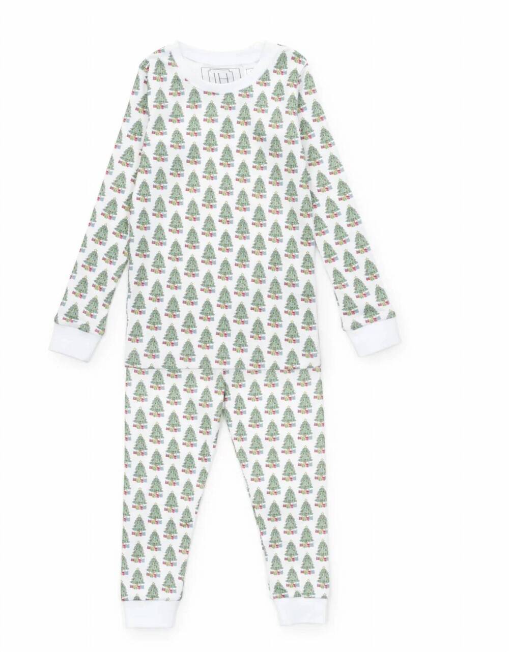NEW LILA + HAYES kid's grayson pajama pant set in under the christmas tree